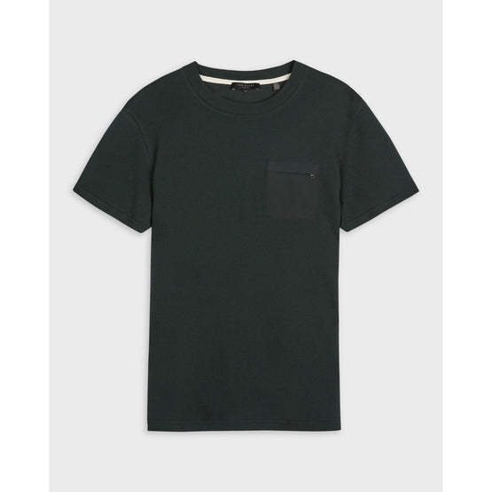 Men Mmb-Homewrk-Textured T-Shirt - Dk-Green