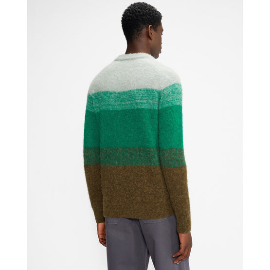 Men Mmk-Rydal-Ls Ombre Crew Neck - Brt-Green