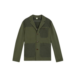 Men Mmj-Skylai-Tonal Colour Blocked Blazer - Dk-Green