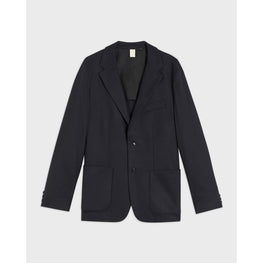 Men Mmj-Rehbar-Plain Flannel Blazer - Navy
