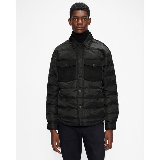Men Mmo-Velosty-Quilted Overshirt - Black