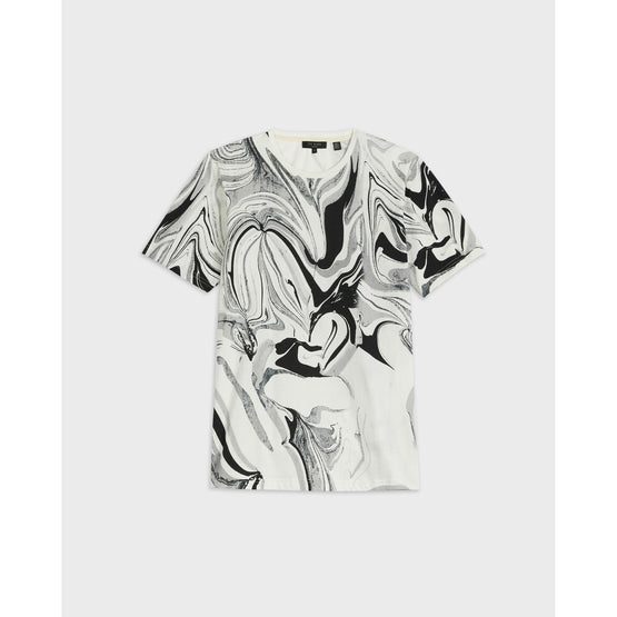 Men Mmb-Brasier-Ss All Over Printed T-Shirt - Grey