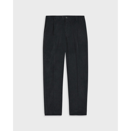Men Mmt-Farbor-Camburn Fit Velvet Tapered Trs - Grey