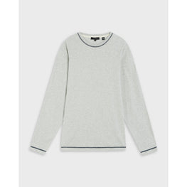 Men Mmb-Laga-Ls T-Shirt With Contrast Stitch - Grey-Marl