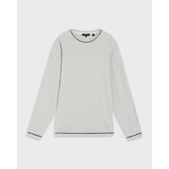 Men Mmb-Laga-Ls T-Shirt With Contrast Stitch - Grey-Marl