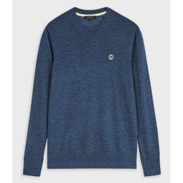 Men Mmk-Cardiff-Ls Core Crew Neck - Blue