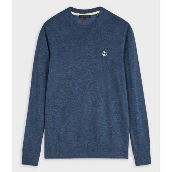 Men Mmk-Cardiff-Ls Core Crew Neck - Blue