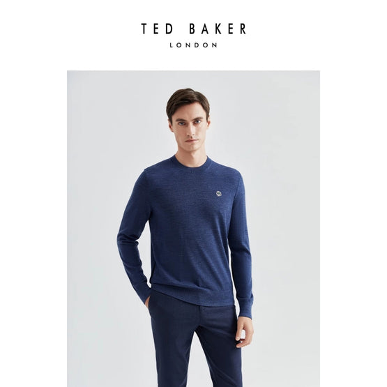 Men Mmk-Cardiff-Ls Core Crew Neck - Blue