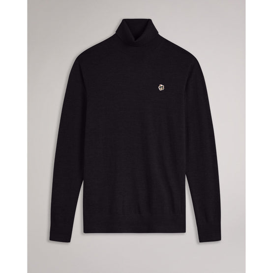 Men Mmk-Beckton-Ls Core Roll Neck - Navy
