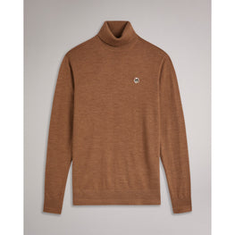 Men Mmk-Beckton-Ls Core Roll Neck - Tan