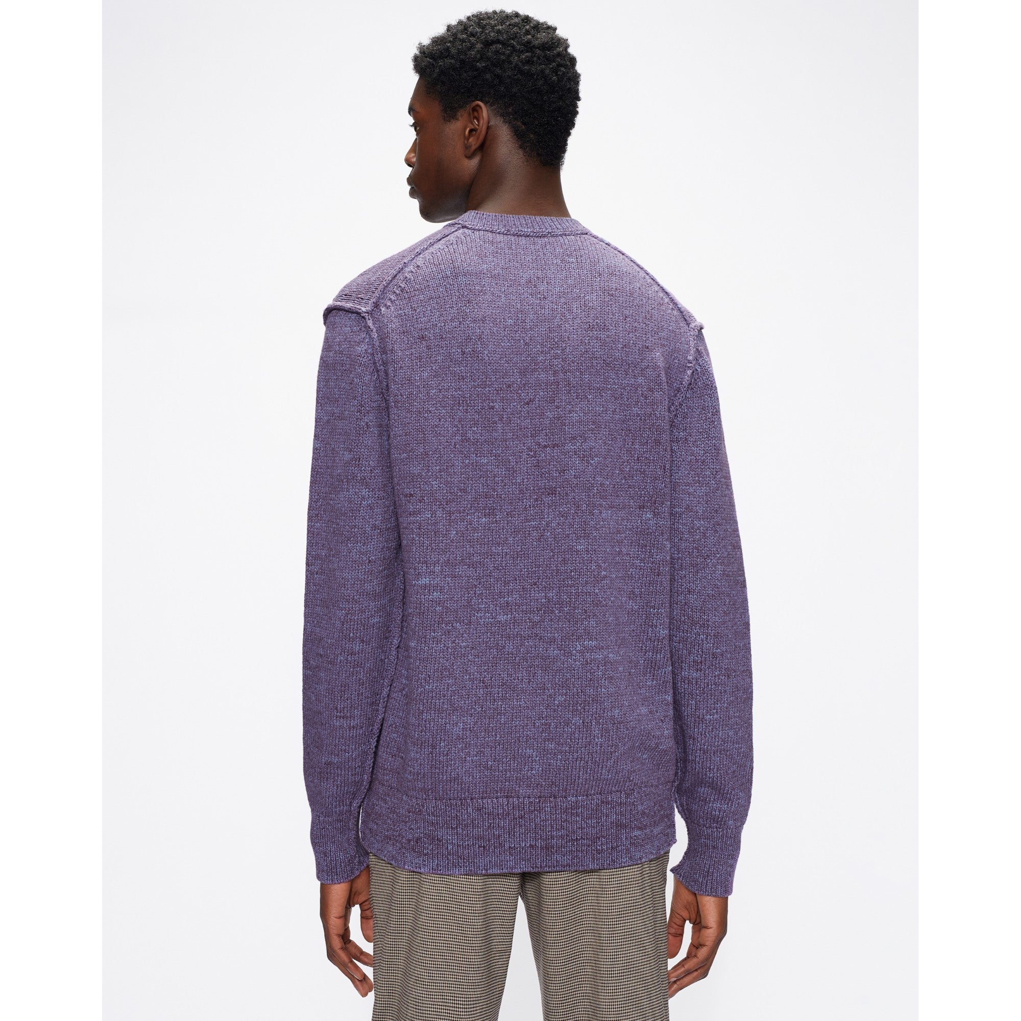 Men Mmk-Hexhamm-Ls Crew Neck - Purple
