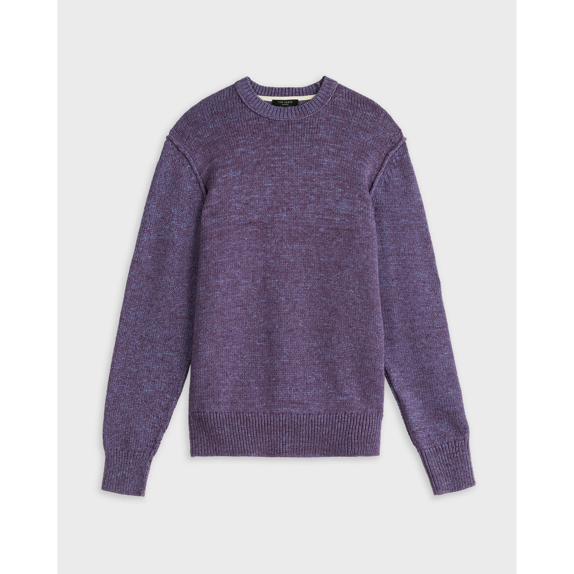 Men Mmk-Hexhamm-Ls Crew Neck - Purple