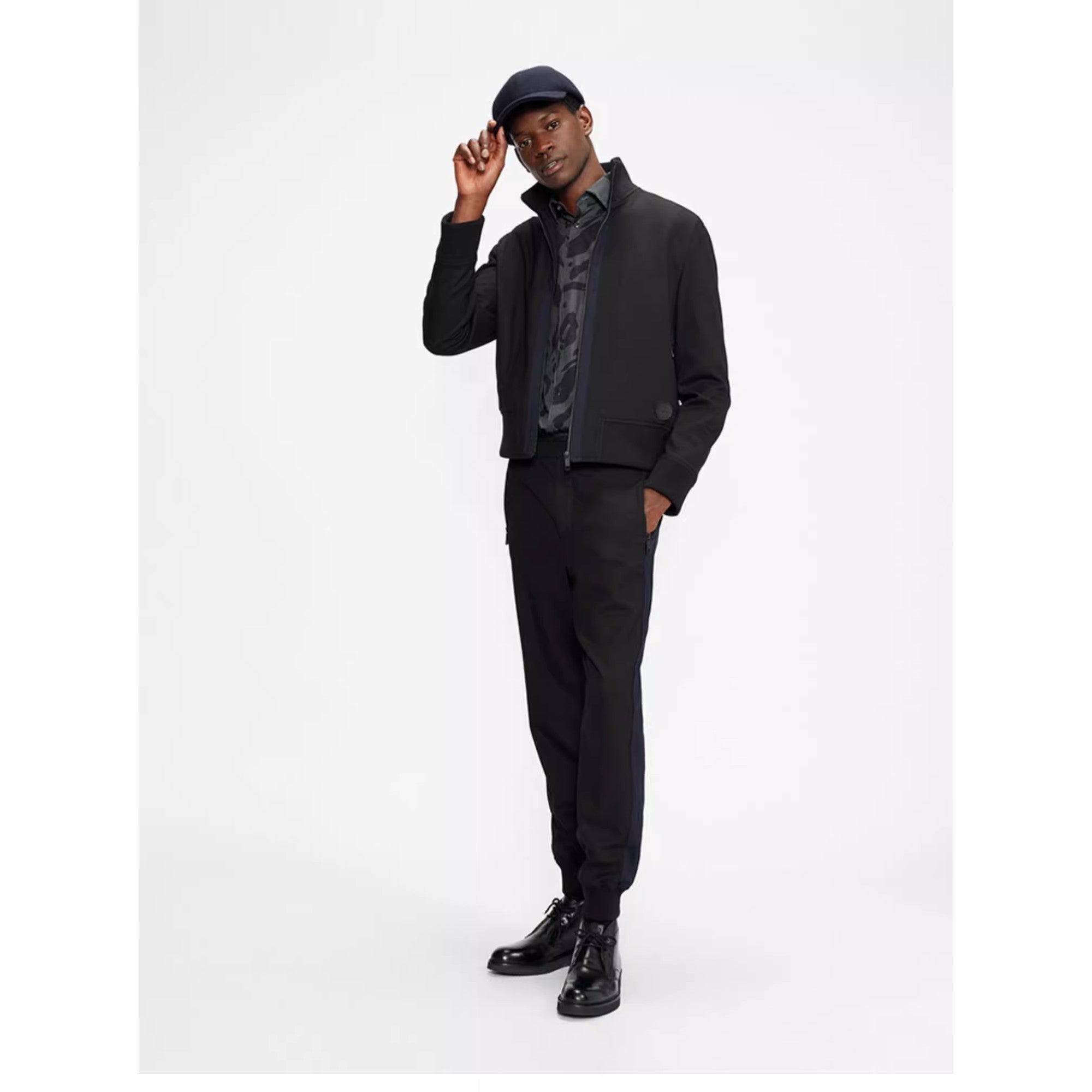 Men Mxh-Concker-Wool Baseball Cap - Navy