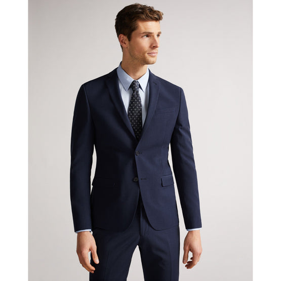 Men Mps-Sinjjk-Skinny Fit Plain Suit Jacket - Dk-Blue
