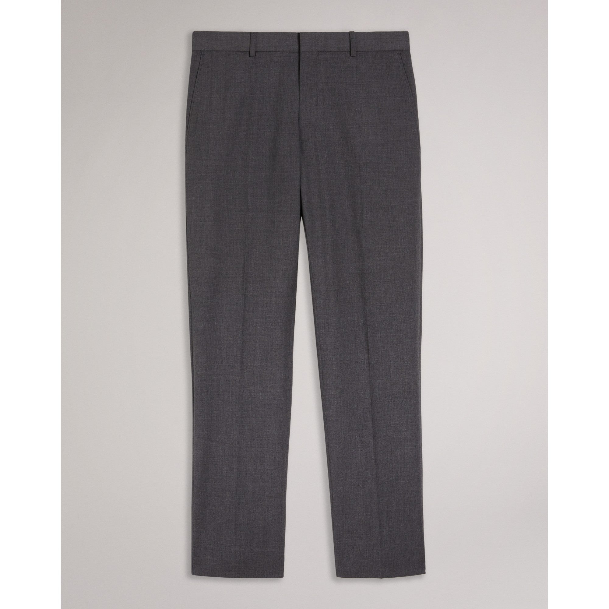 Men Mps-Veriats-Slim Fit Plain Suit Trouser - Charcoal