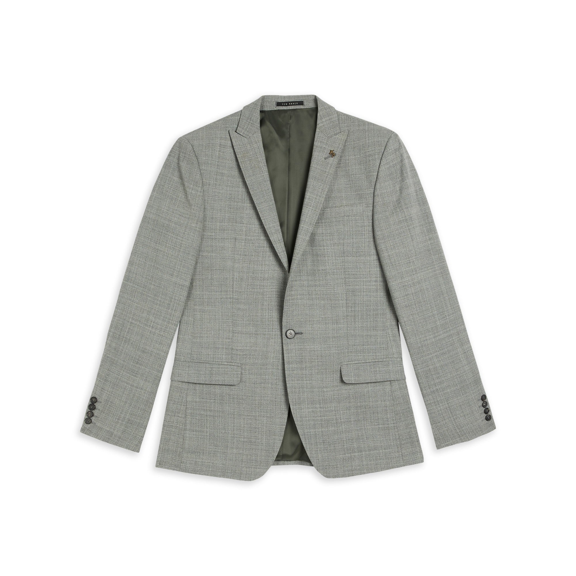 Men Mps-Corcajs-Slim Fit Cross Hatch Suit Jacket - Grey