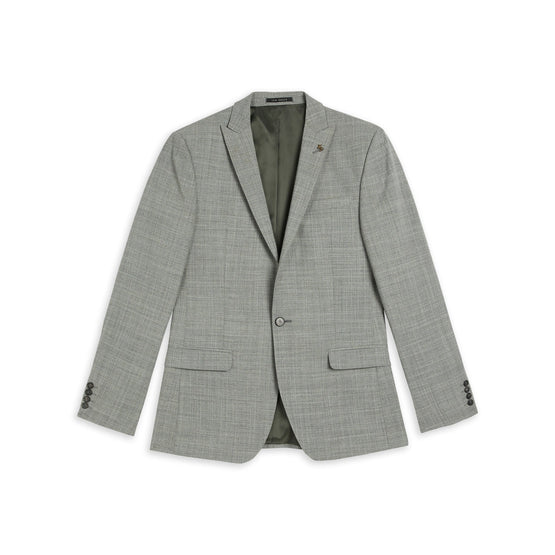 Men Mps-Corcajs-Slim Fit Cross Hatch Suit Jacket - Grey