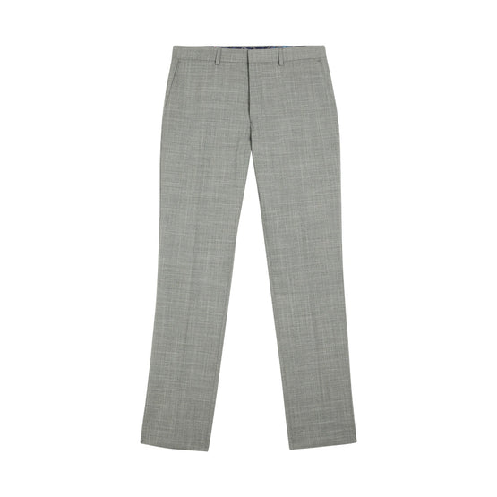 Men Mps-Corcats-Slim Fit Cross Hatch Suit Trouser - Grey