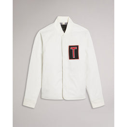 Men Mmo-Eagley-Wadded Jacket With Patch - White
