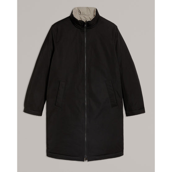 Men Mmo-Earlish-Reversible Wadded Funnel Neck Coat - Black