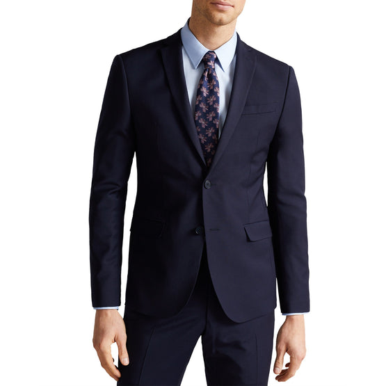Men Mps-Pillojk-Skinny Fit Plain Suit Jacket - Navy