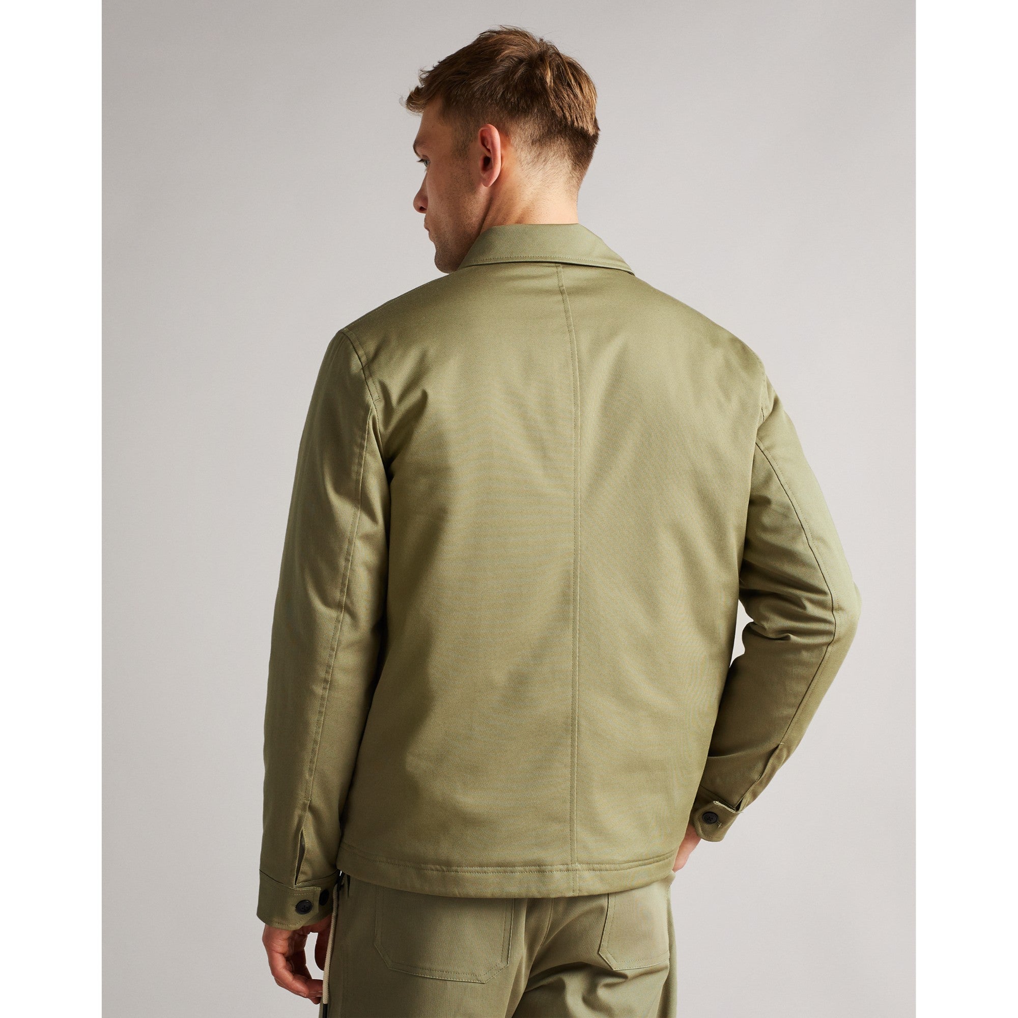 Men Mmo-Roster-Cavalry Twill Wadded Jacket - Pl-Green
