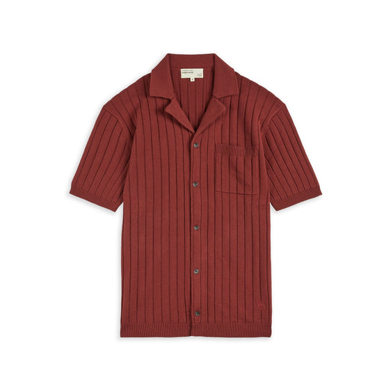 Men Mmk-Stives-Ss Mib Knitted Shirt - Pink