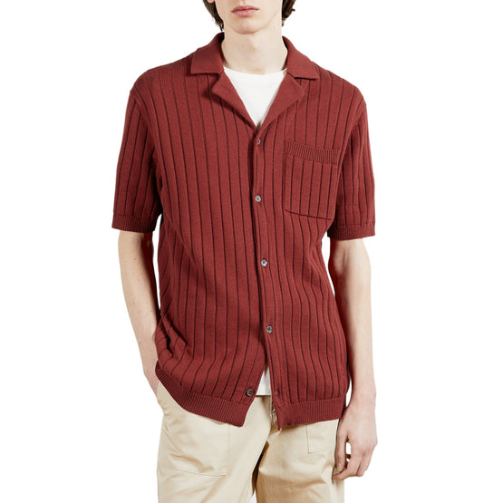 Men Mmk-Stives-Ss Mib Knitted Shirt - Pink