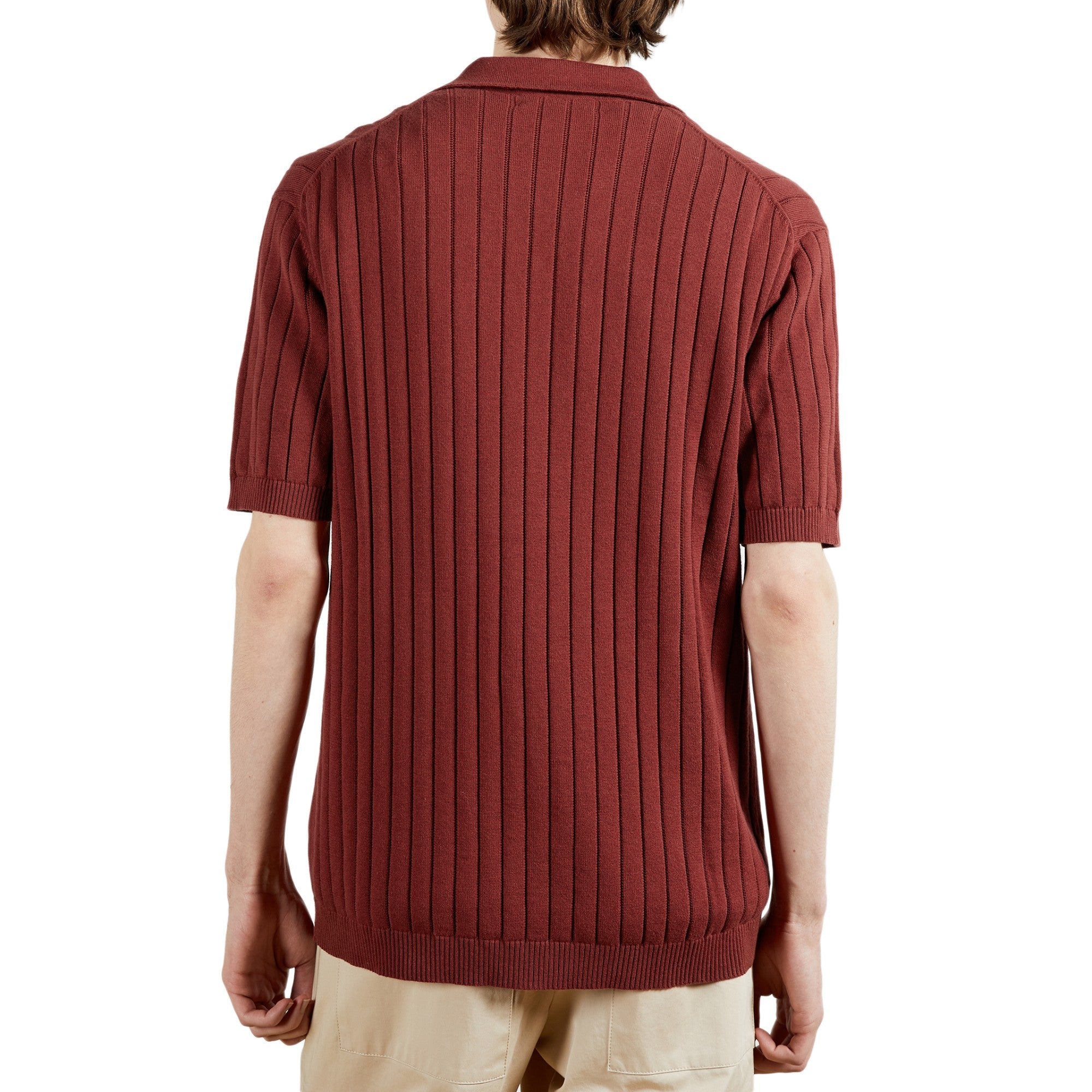 Men Mmk-Stives-Ss Mib Knitted Shirt - Pink