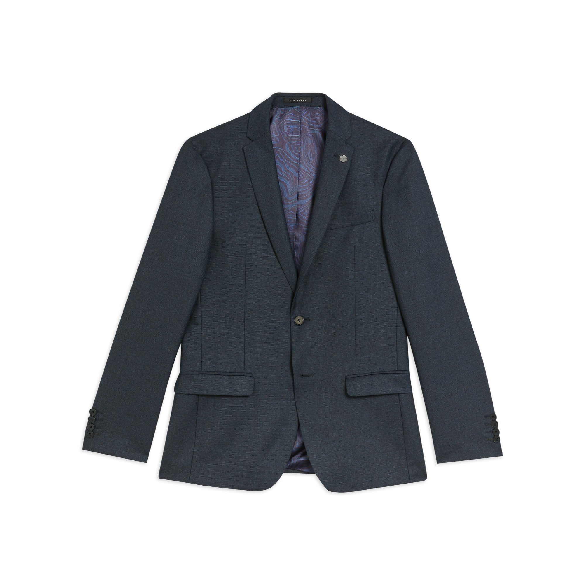 Men Mps-Ardenjs-Slim Fit Textured Suit Jacket - Navy