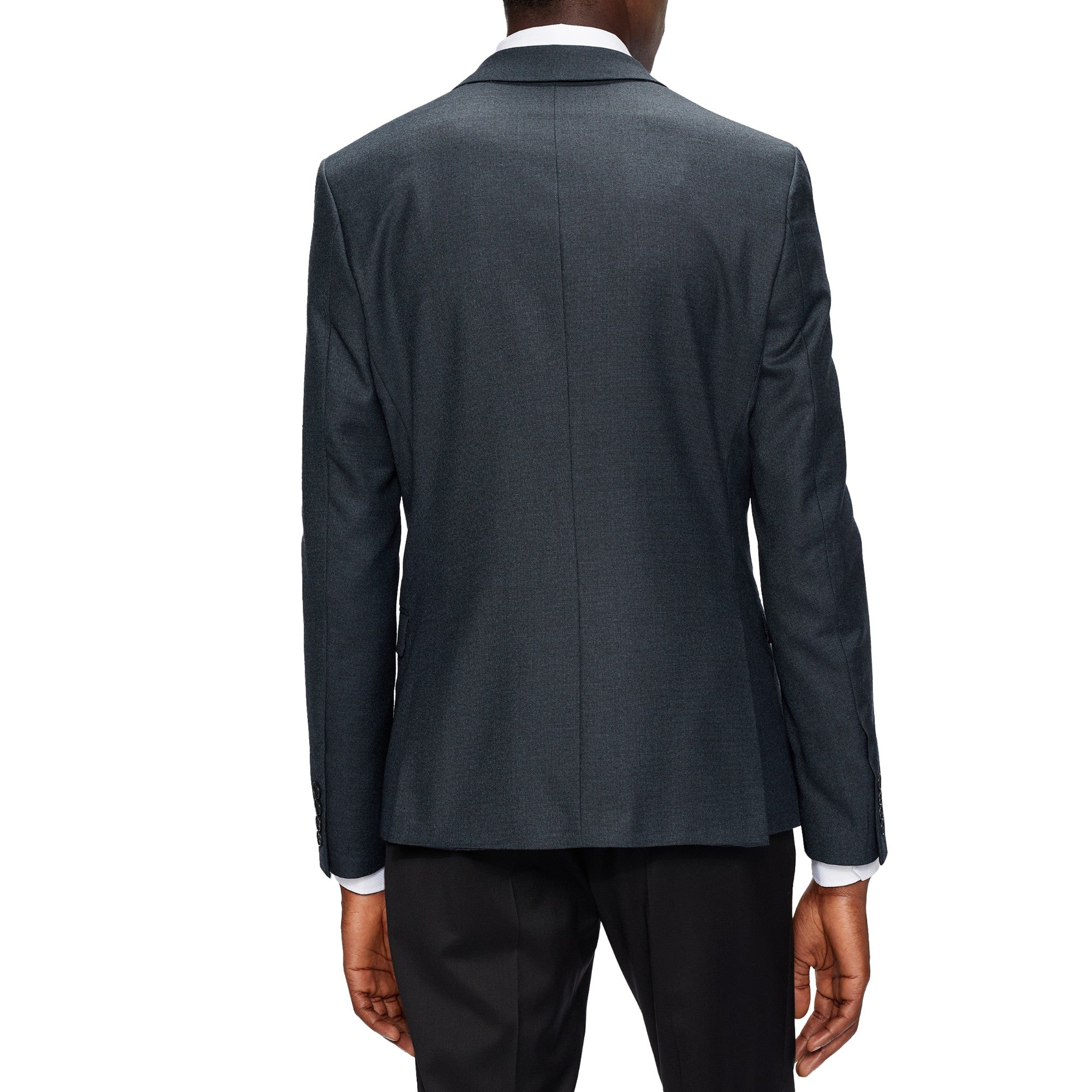 Men Mps-Ardenjs-Slim Fit Textured Suit Jacket - Navy