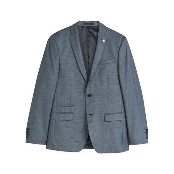 Men Mps-Darlyjs-Slim Fit Textured Suit Jacket - Blue