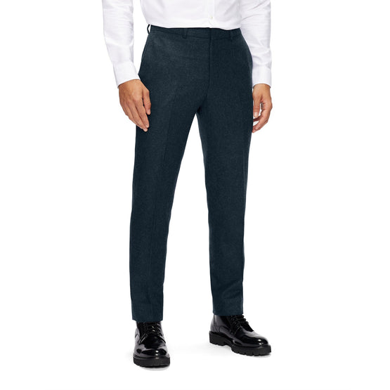 Men Mps-Dalets-Slim Fit Suit Trouser - Teal-Blue