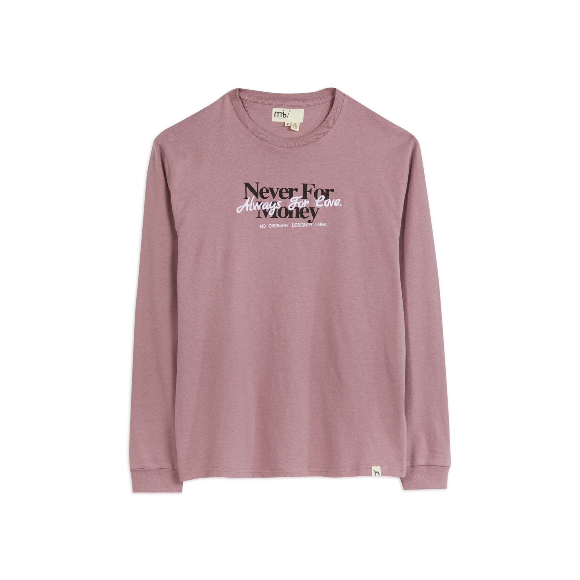 Men Mmb-Nfm-Mib Graphic Print Ls Tee - Mid-Pink