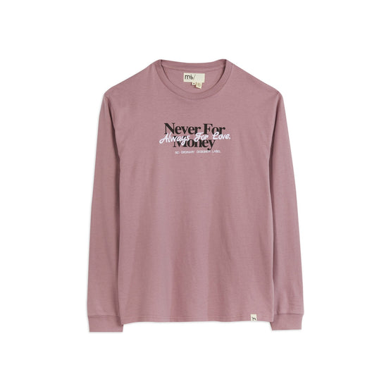 Men Mmb-Nfm-Mib Graphic Print Ls Tee - Mid-Pink