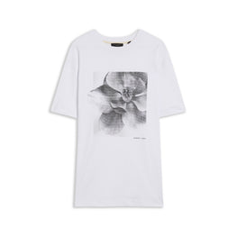 Men Mmb-Huttonn-Ss Flower Printed T-Shirt - White