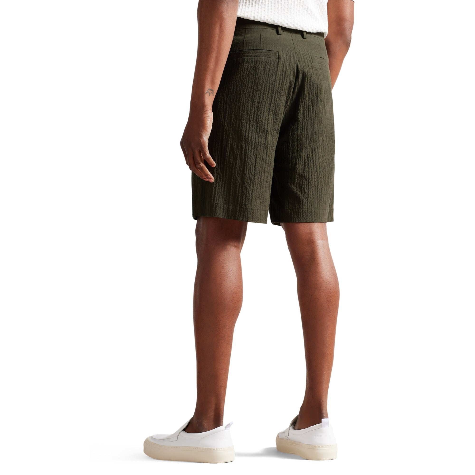 Men Mms-Keelby-Seersucker Short - Khaki