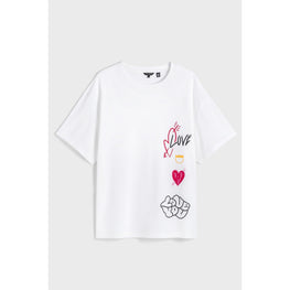 Men Mmb-Valents-Multi-Printst-Shirt - White