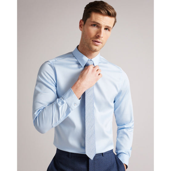 Men Mpa-Islass-Ls Slim Fit Shirt - Pl-Blue