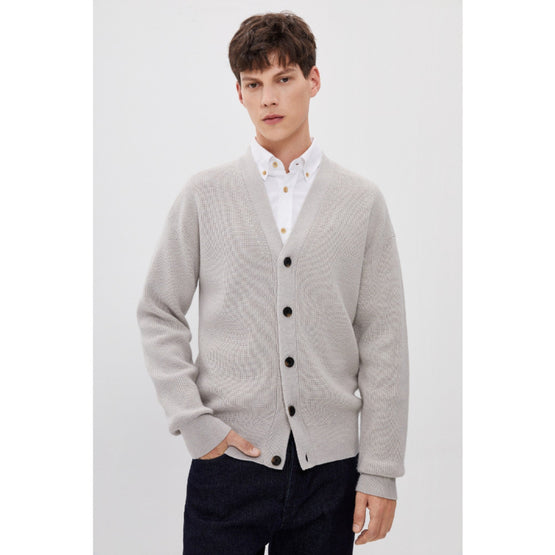Men Mmk-Thymee-Relaxed Fit Cardigan - Cream