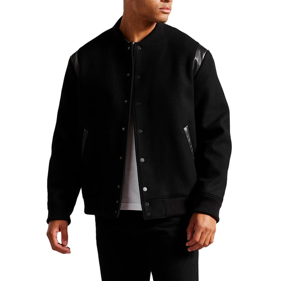 Men Mmo-Dacre-Varsity Bomber - Black