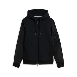 Men Mmb-Easter-Ls Zip Through Hooded Bomber - Black