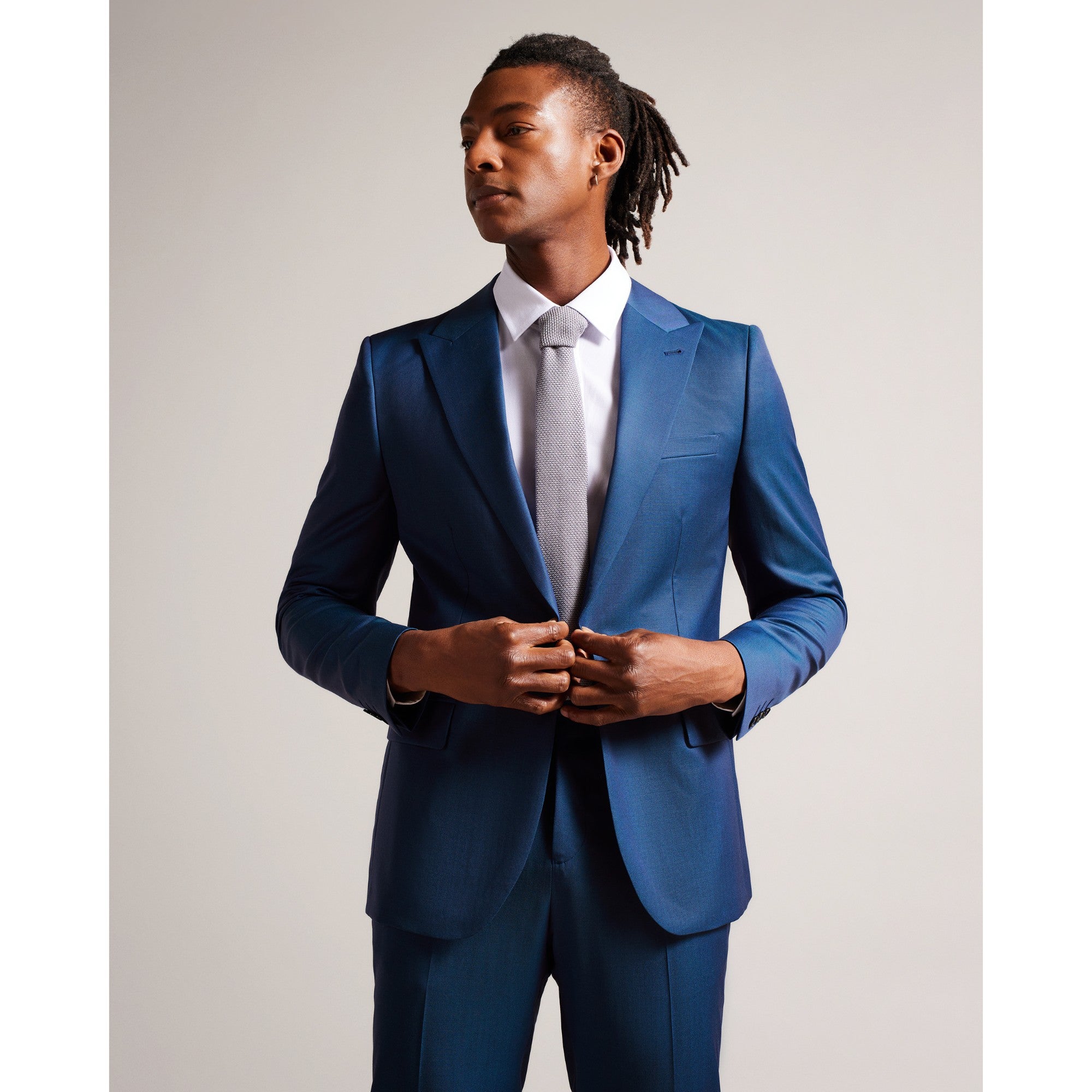 Men Mmj-Atlowj-Single Breasted Jacket - Brt-Blue