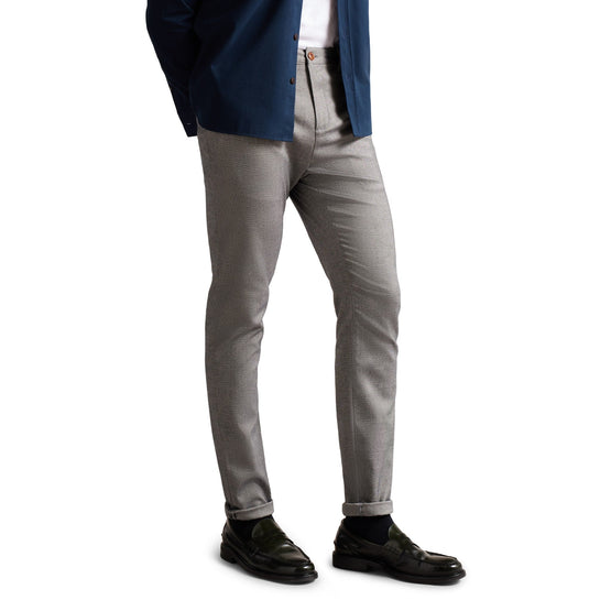 Men Mmt-Baren-Irvine Fit Textured Trs - Lt-Grey
