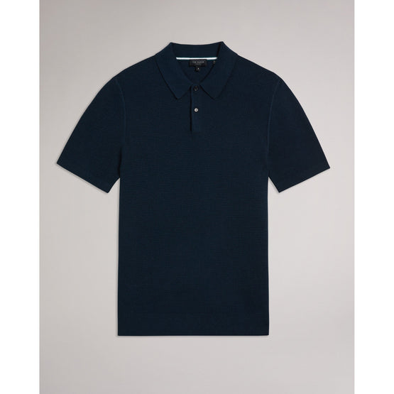 Men Mmk-Imago-Ss Regular Knitted Polo - Navy