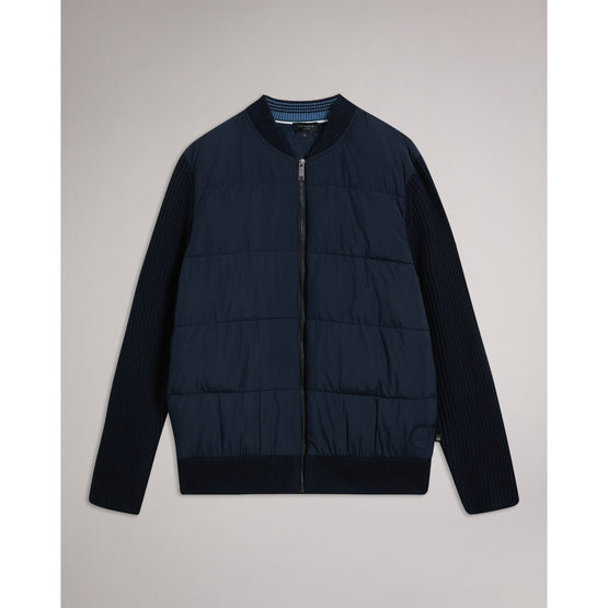 Men Mmk-Spores-Ls Regular Wadded Zip Through - Navy