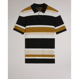 Men Mmk-Confer-Ss Regular Striped Polo - Natural