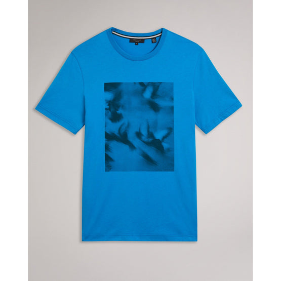 Men Mmb-Mangata-Ss Regular Printed T - Shirt - Blue