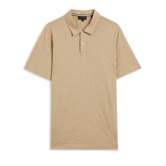 Men Mmb-Polsden-Ss Cashmere Blend Polo - Camel