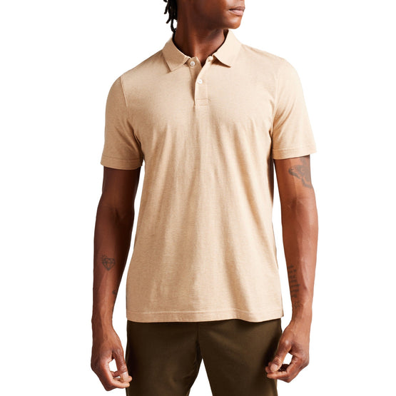 Men Mmb-Polsden-Ss Cashmere Blend Polo - Camel